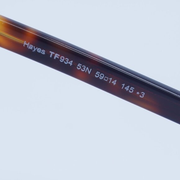 Tom Ford Hayes FT0934 53N Sunglasses Havana Aviator Frame, Green Lenses - Picture 6 of 10